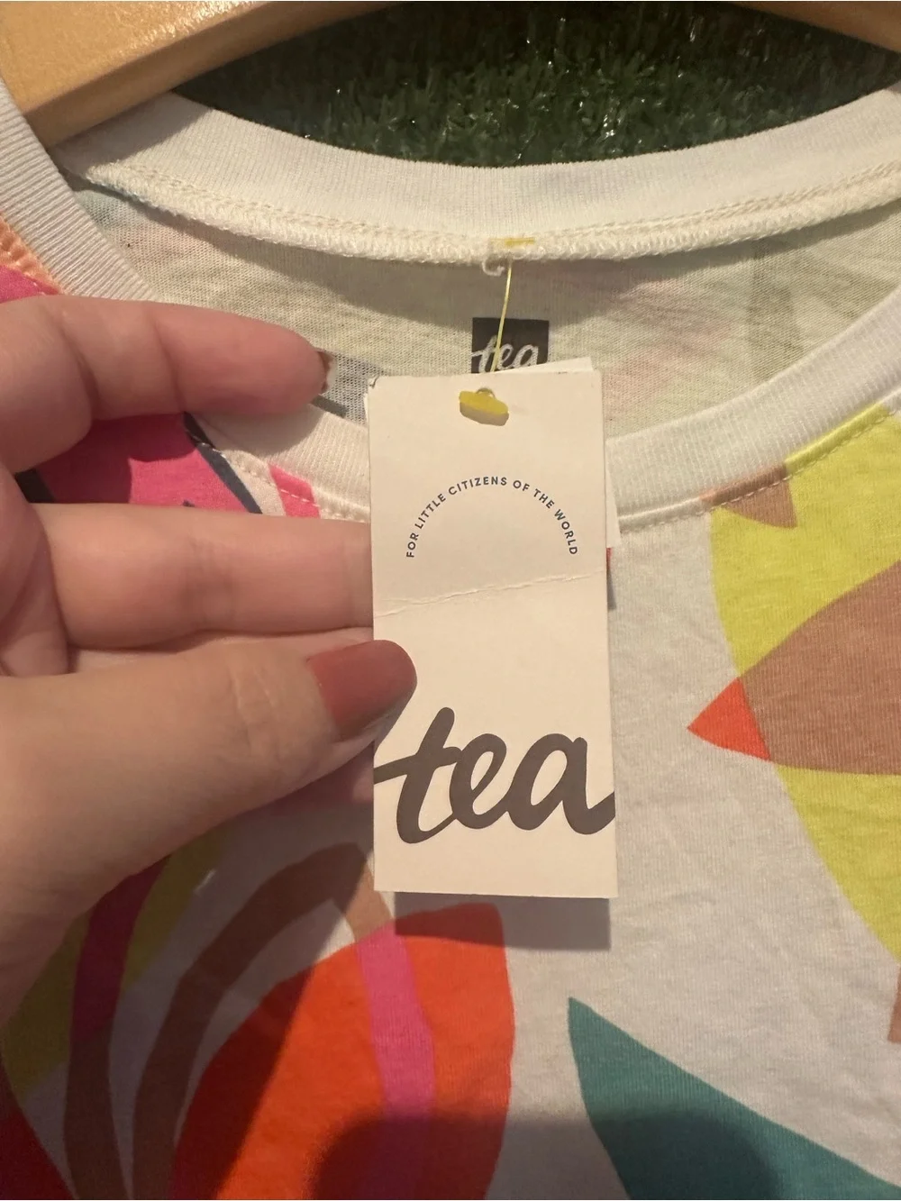 Tea Collection Painted Lotus Sleeveless Ruffle Dress